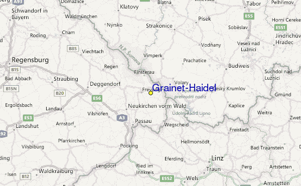 Grainet/Haidel Ski Resort Guide, Lagenkarte Grainet/Haidel Ski- Urlaub