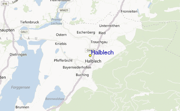 Halblech Ski Resort Guide, Lagenkarte Halblech Ski- Urlaub Unterkunft