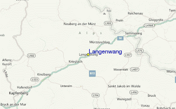 Langenwang Ski Resort Guide, Lagenkarte Langenwang Ski Urlaub Unterkunft