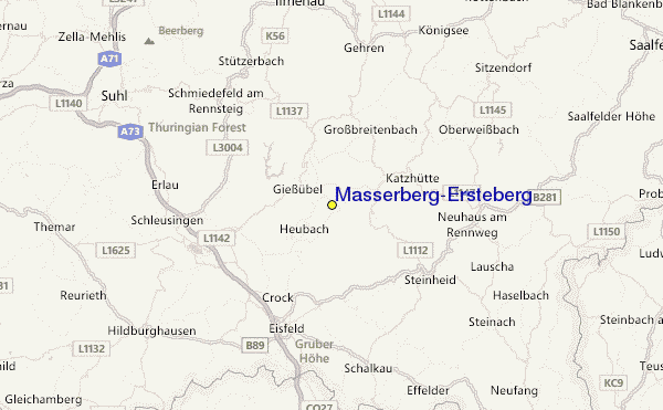 Masserberg/Ersteberg Ski Resort Guide, Lagenkarte Masserberg/Ersteberg