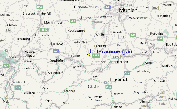 Unterammergau Ski Resort Guide, Lagenkarte Unterammergau Ski- Urlaub