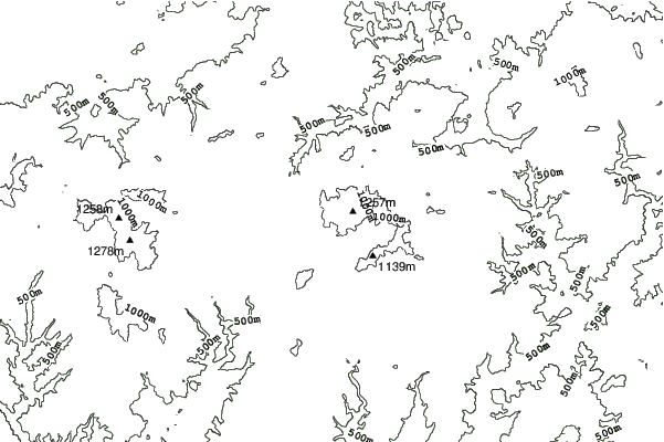 Dogoyama Kogen neighbourhood contours
