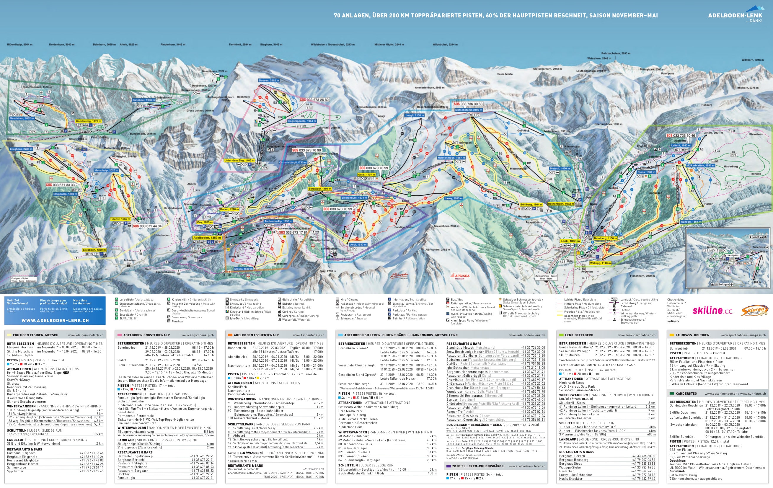 Adelboden Piste / Trail Map