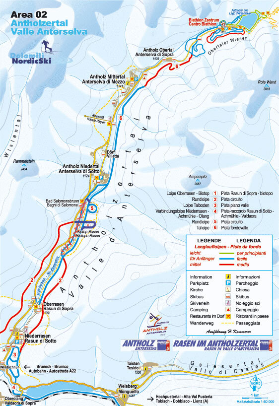 Anterselva/Antholz Piste / Trail Map