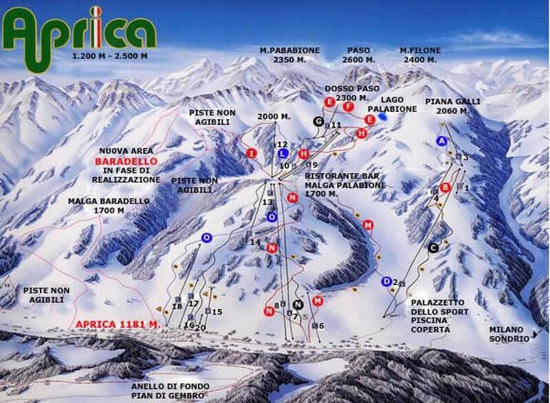 Aprica Piste / Trail Map