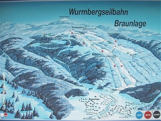 Braunlage Wurmberg Piste / Trail Map