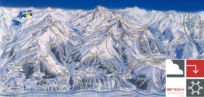 Bruson Piste / Trail Map
