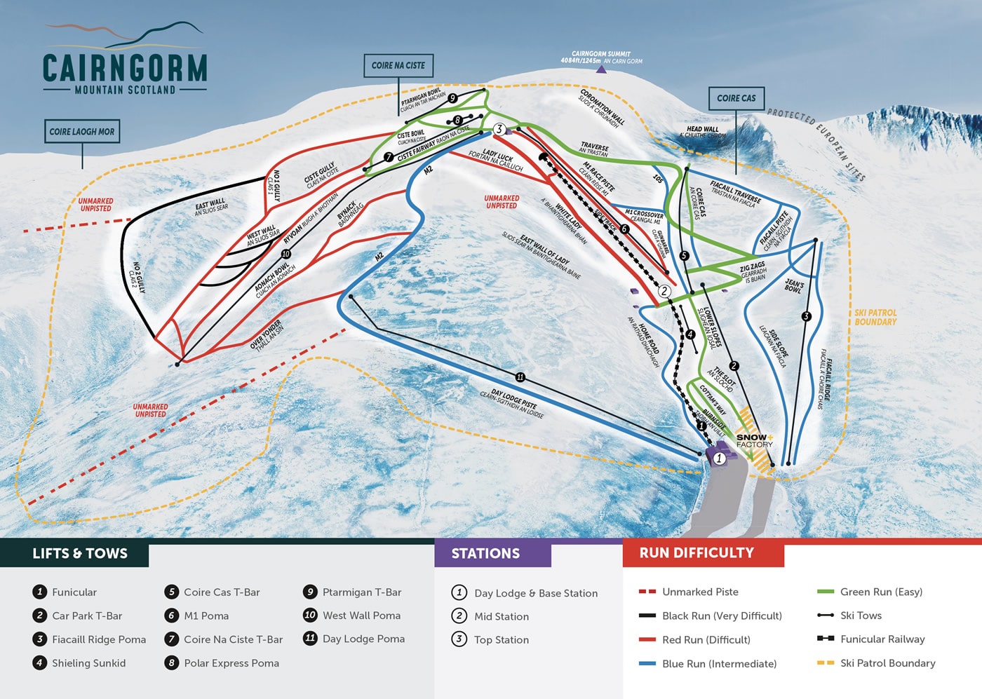Cairngorm Piste / Trail Map