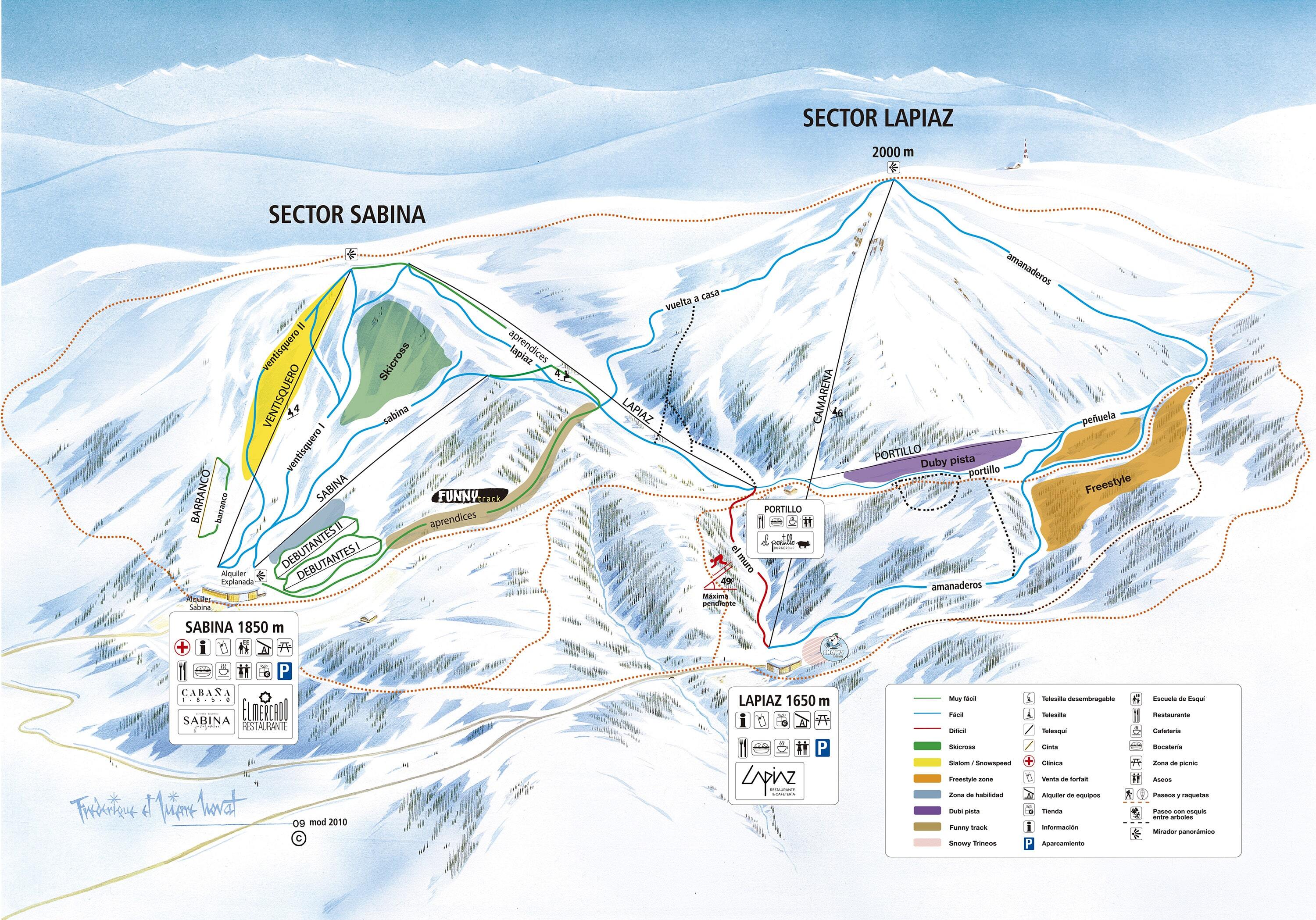 Javalambre Piste / Trail Map