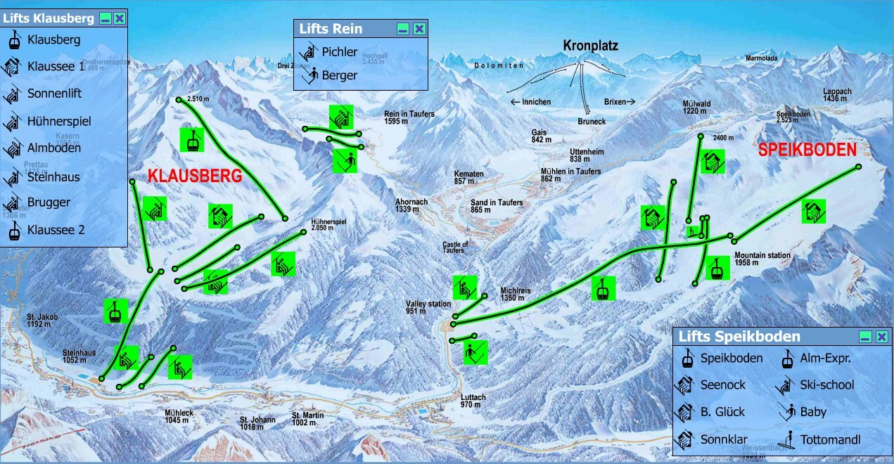Klausberg Piste / Trail Map