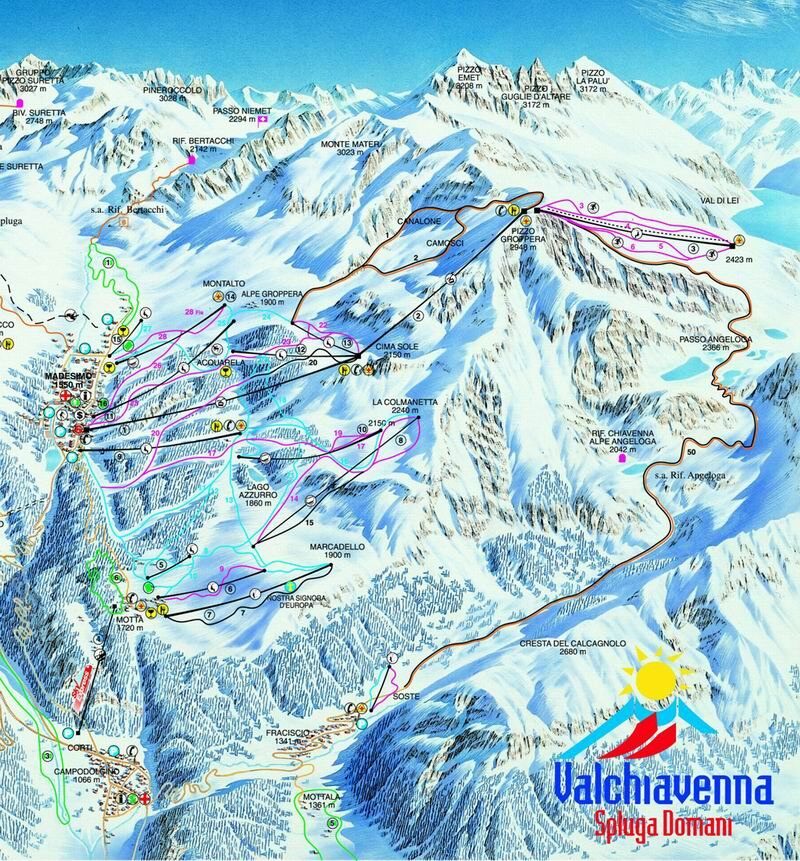 Madesimo Piste / Trail Map