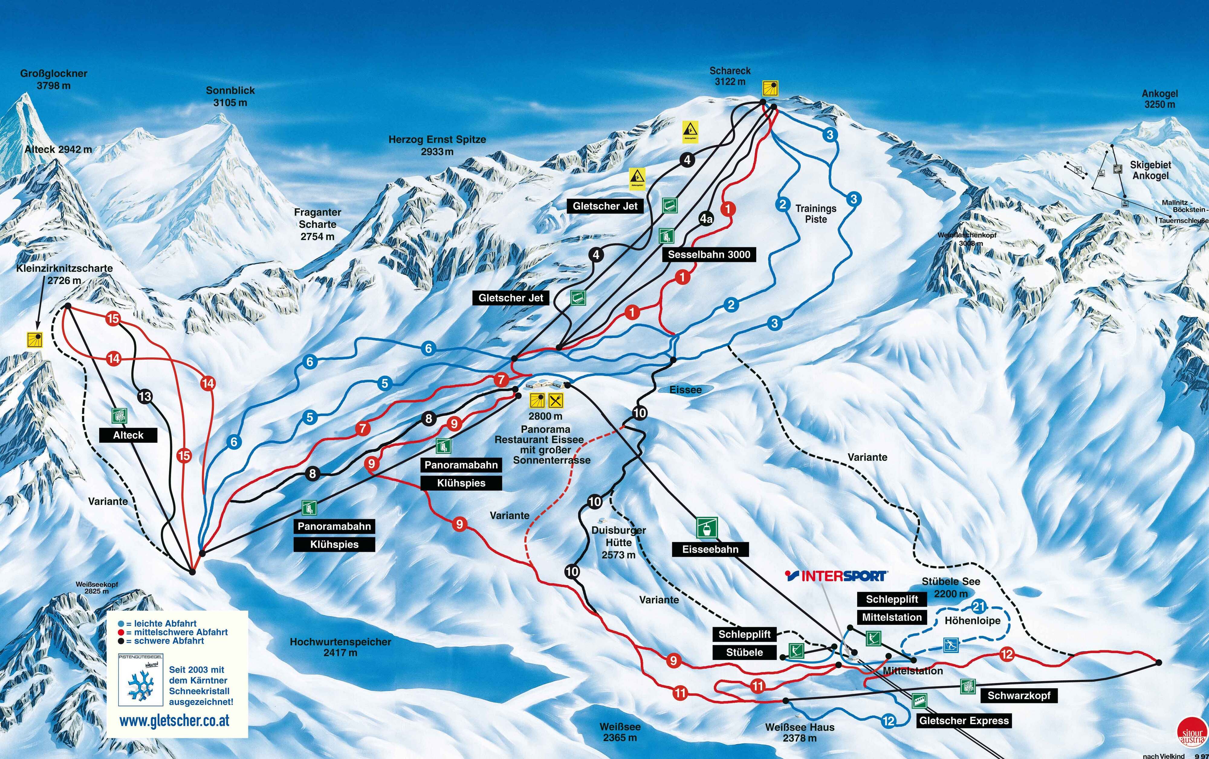 Mallnitz Piste / Trail Map