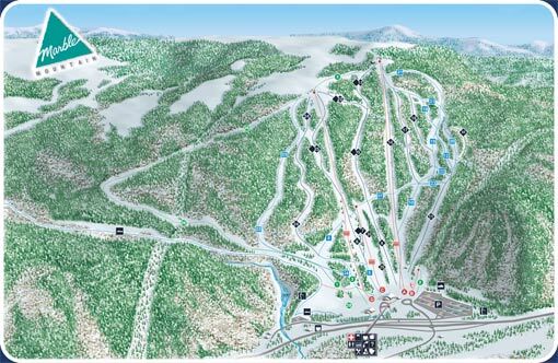 Marble Mountain Piste / Trail Map