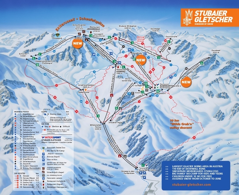 Neustift Piste / Trail Map