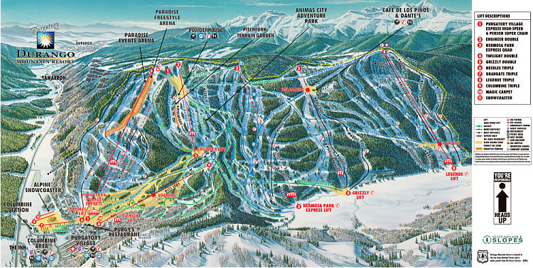 Purgatory Piste / Trail Map
