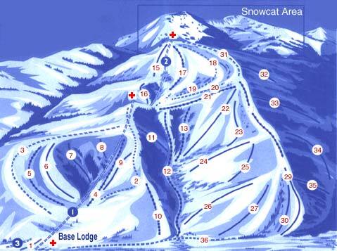 Soldier Mountain Piste / Trail Map