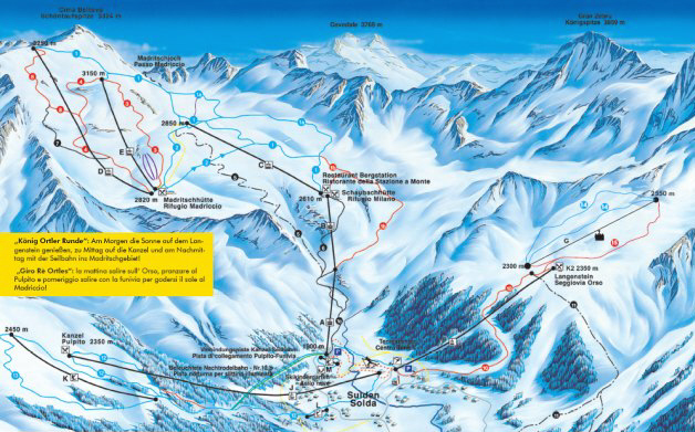 Sulden Piste / Trail Map