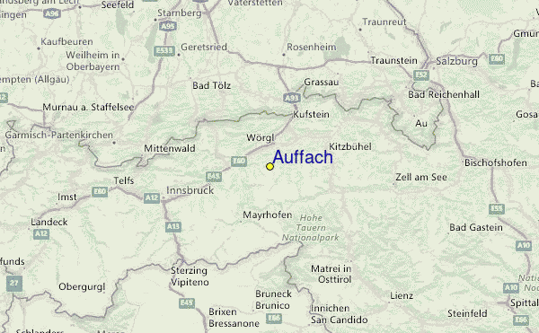 Auffach Ski Resort Guide, Lagenkarte Auffach Ski- Urlaub Unterkunft