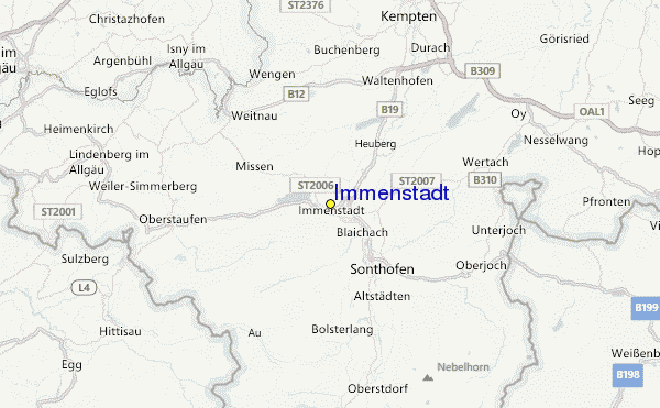 Immenstadt Ski Resort Guide, Lagenkarte Immenstadt Ski- Urlaub Unterkunft