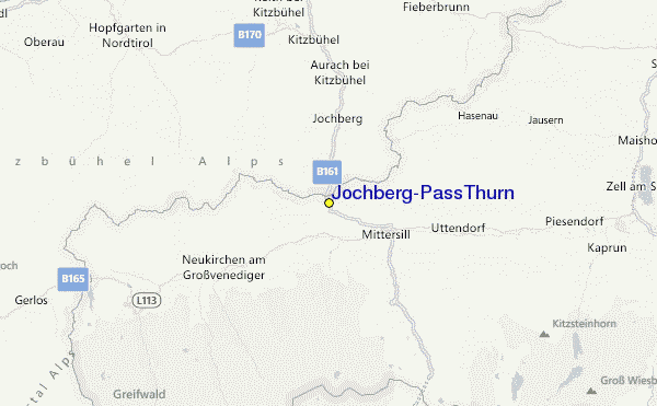 Jochberg/Pass Thurn Ski Resort Guide, Lagenkarte Jochberg/Pass Thurn