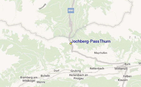 Jochberg/Pass Thurn Ski Resort Guide, Lagenkarte Jochberg/Pass Thurn