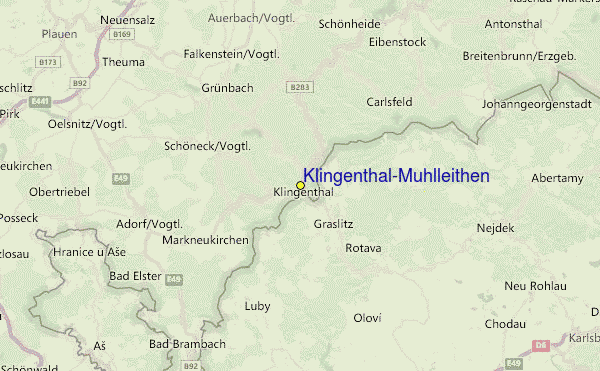 Klingenthal/Mühlleithen Ski Resort Guide, Lagenkarte Klingenthal