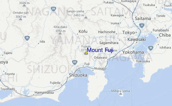 Mount Fuji Ski Resort Guide, Lagenkarte Mount Fuji Ski- Urlaub Unterkunft