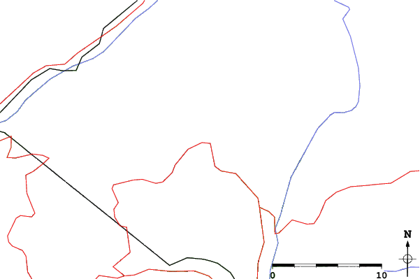 Roads and rivers close to Alpe Devero