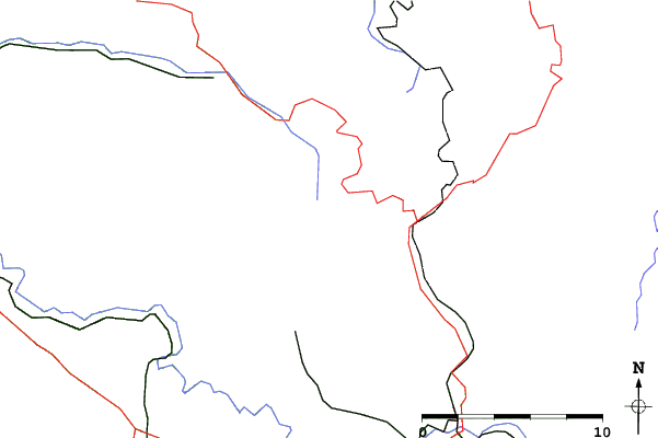 Roads and rivers close to Arber