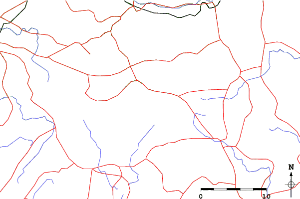 Roads and rivers close to Asahi Tengston