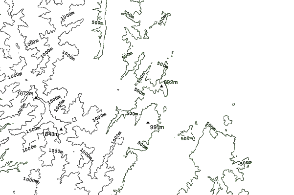 Asahi Shizen kan neighbourhood contours