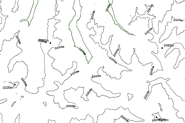 Bad Gastein neighbourhood contours