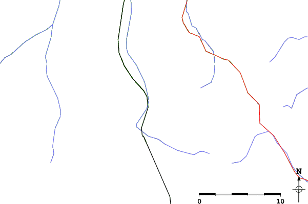 Roads and rivers close to Bad Gastein
