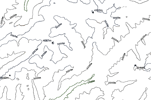 Bettmeralp - Aletsch neighbourhood contours