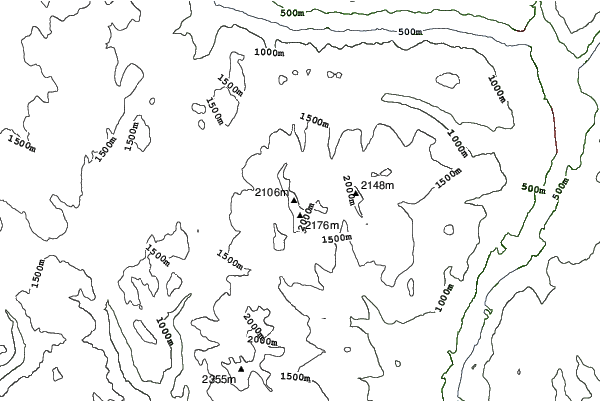 Big Red Cats neighbourhood contours
