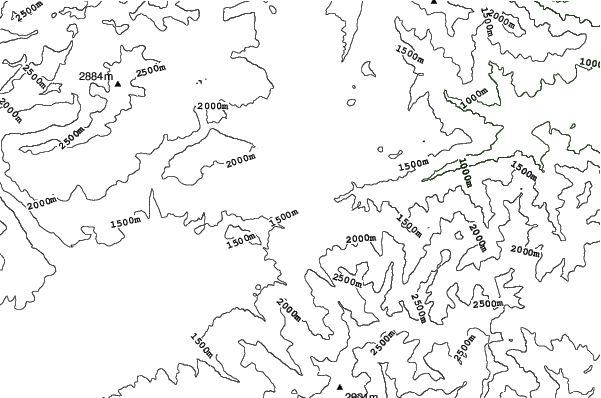 Bolquere Pyrenees 2000 neighbourhood contours
