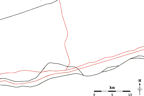 Roads and rivers close to Brimacombe