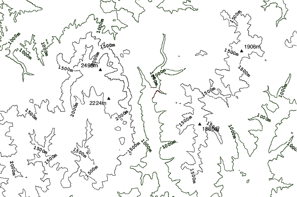 Buşteni neighbourhood contours