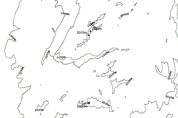 Château d'Oex neighbourhood contours