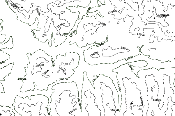 Eben/Monte Popolo neighbourhood contours