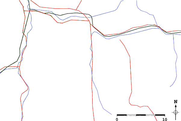 Roads and rivers close to Flachau-Reitdorf
