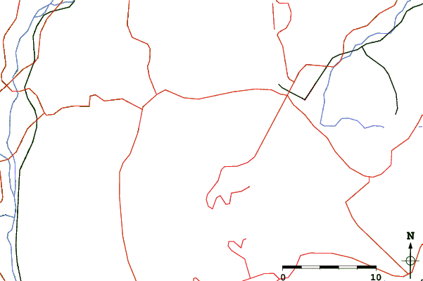Roads and rivers close to Fujiten Snow Resort