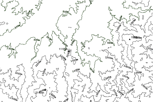 Gala Yuzawa neighbourhood contours