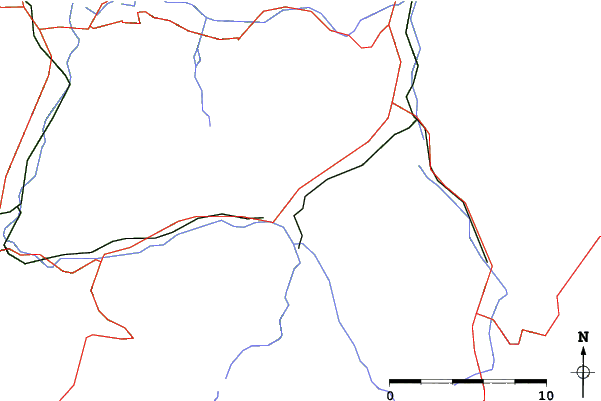 Roads and rivers close to Gstaad - Schönried - Saanenmöser