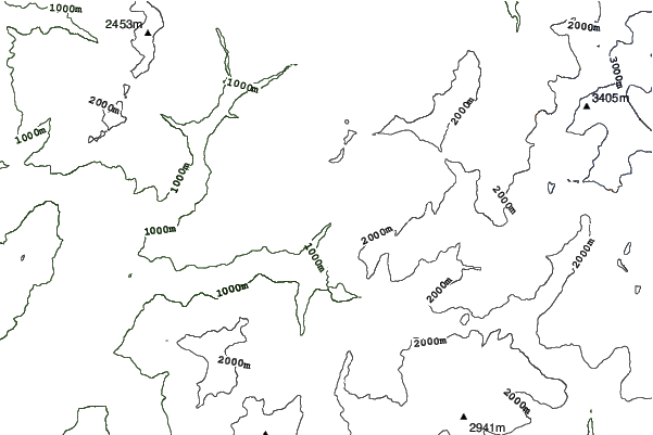 Hauteluce neighbourhood contours