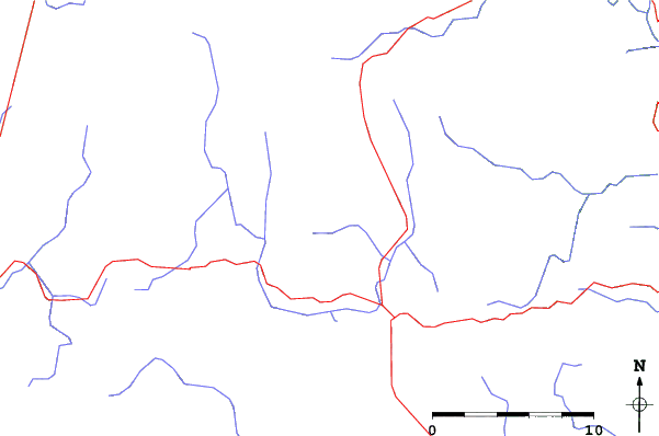 Roads and rivers close to Haystack