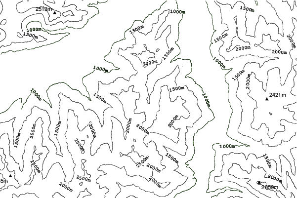 Hochfügen neighbourhood contours