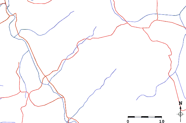 Roads and rivers close to Huascaran