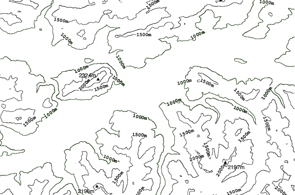 Irdning neighbourhood contours