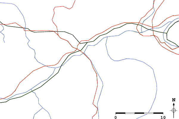 Roads and rivers close to Irdning